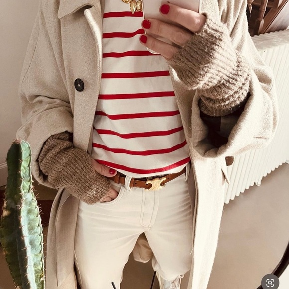 Celine Medium Triomphe natural belt - Picture 4 of 14